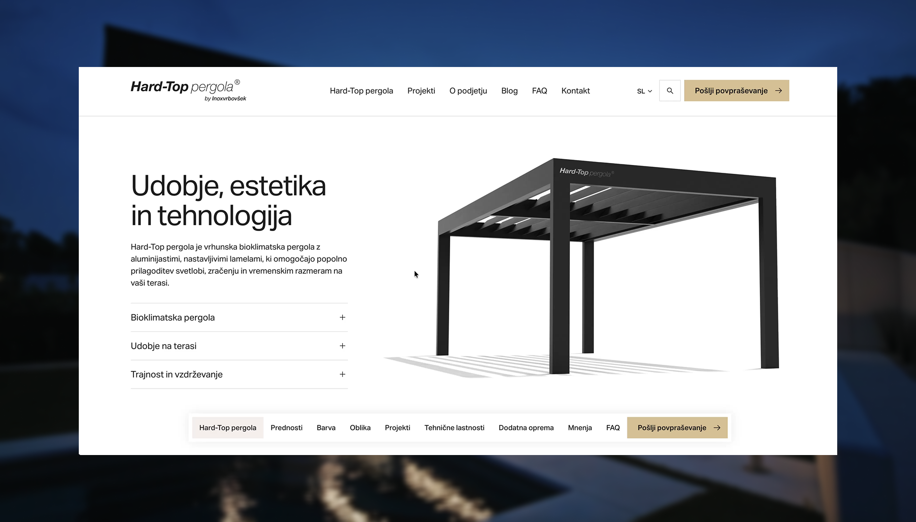 Hardtop Pergola project image 4